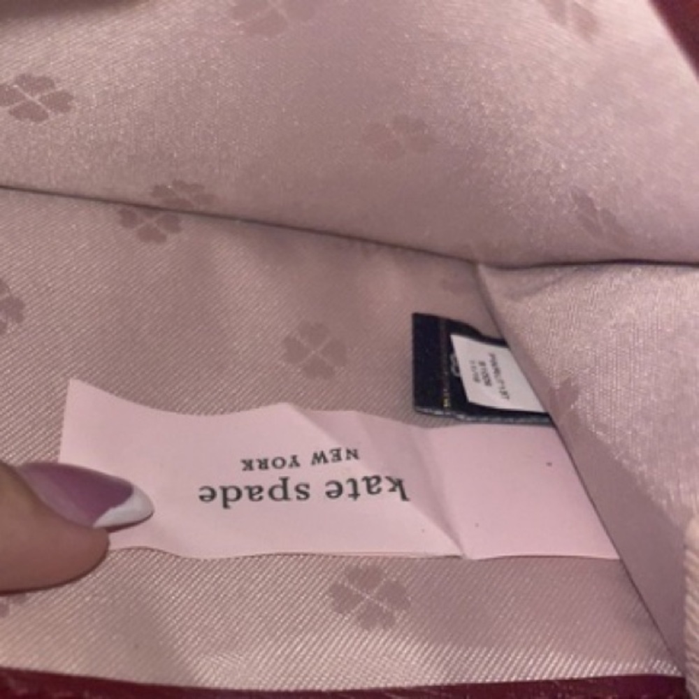 Kate Spade Margaux Slim Bifold Continental Wallet - Pink/Cherry - Picture 11 of 14